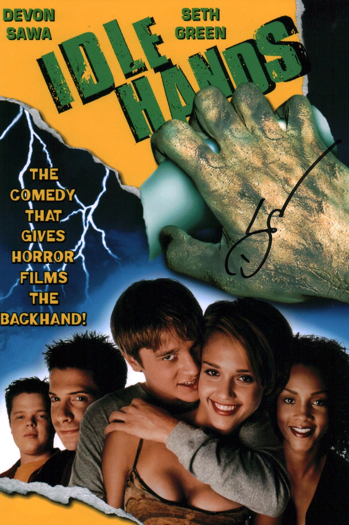 Devon Sawa Idle Hands 8x12 Signed Photo JSA Certified Autograph