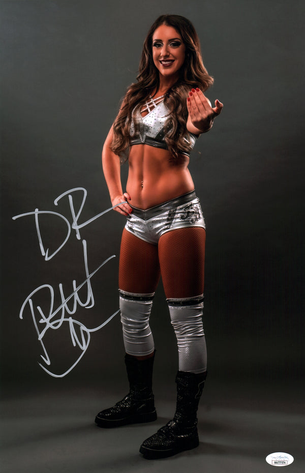 Britt Baker AEW Wrestling 11x17 Photo Poster Signed Autograph JSA Certified COA GalaxyCon