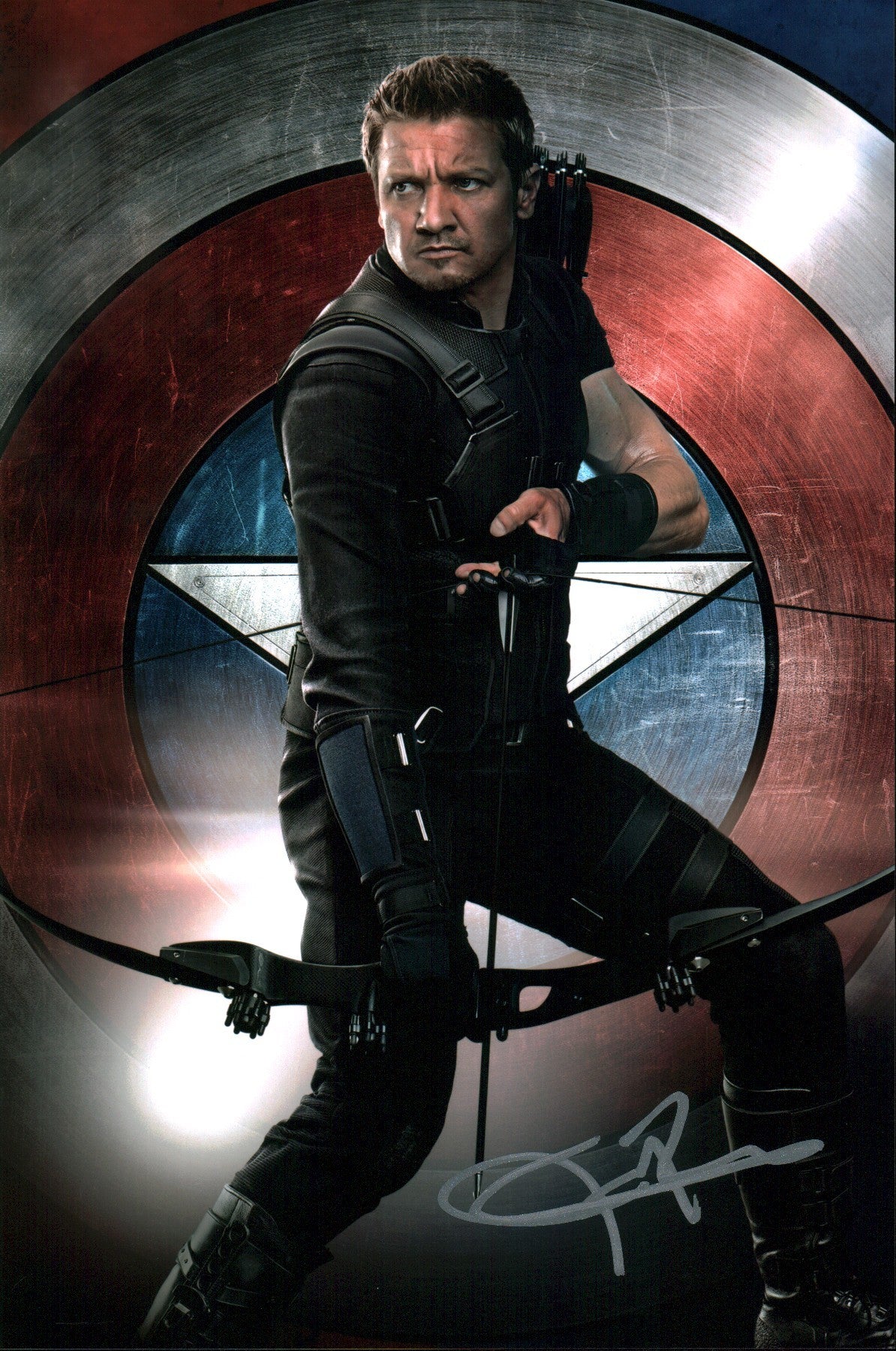 Jeremy Renner Captain America: Civil War 8x12 Signed Photo JSA Certified Autograph