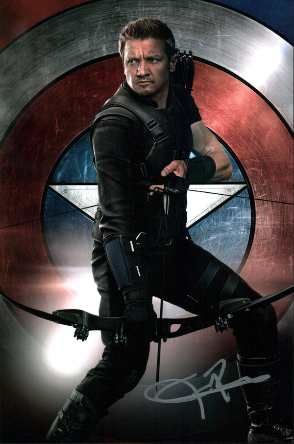 Jeremy Renner Captain America: Civil War 8x12 Signed Photo JSA Certified Autograph