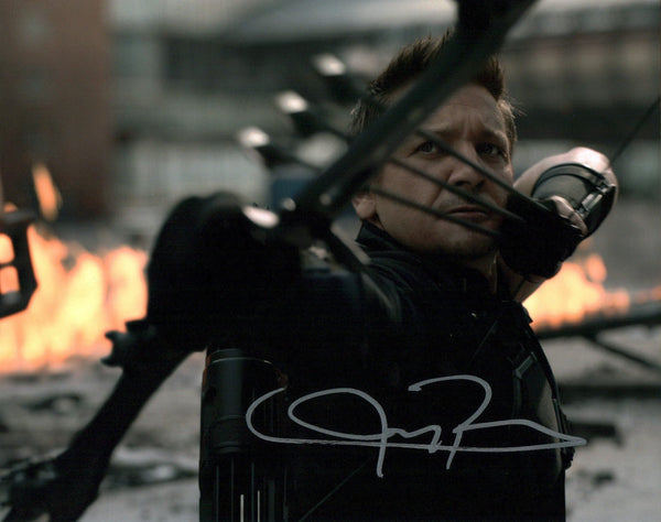 Jeremy Renner Captain America: Civil War 8x10 Signed Photo JSA Certified Autograph