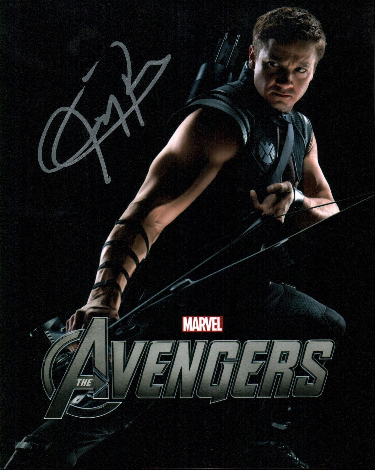 Jeremy Renner Avengers 8x10 Signed Photo JSA Certified Autograph