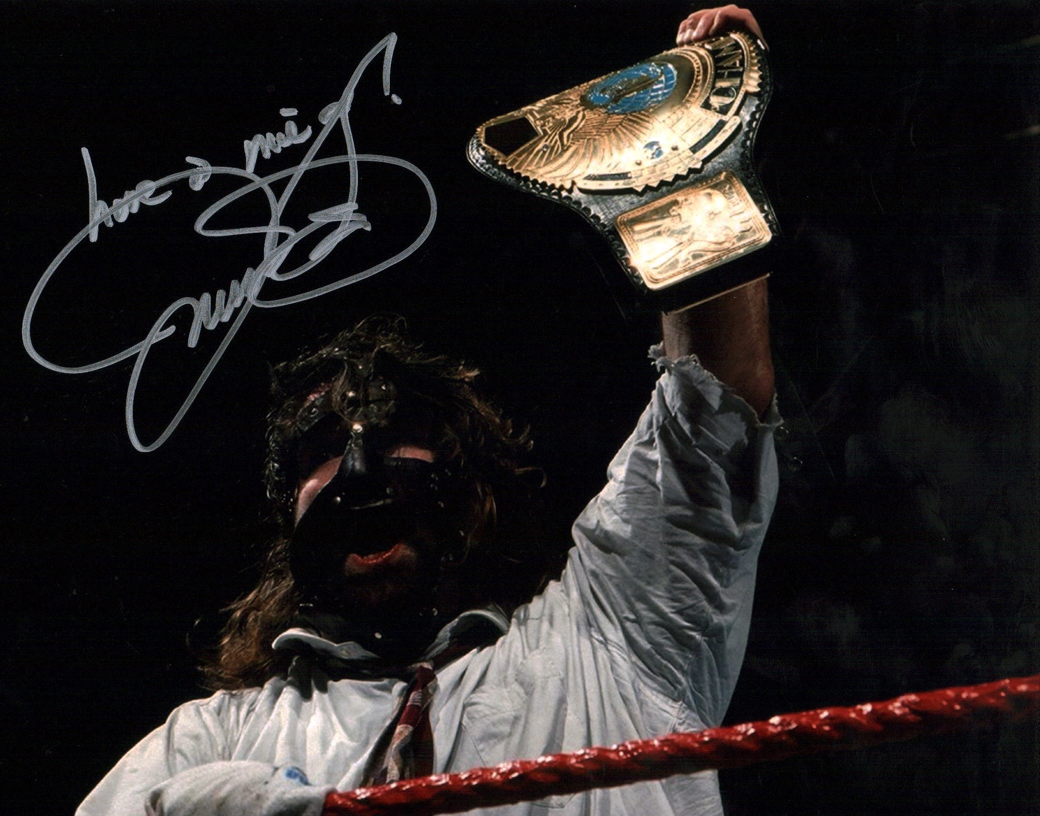 Mick Foley WWE Wrestling 11x14 Signed Mini Poster JSA Certified Autograph