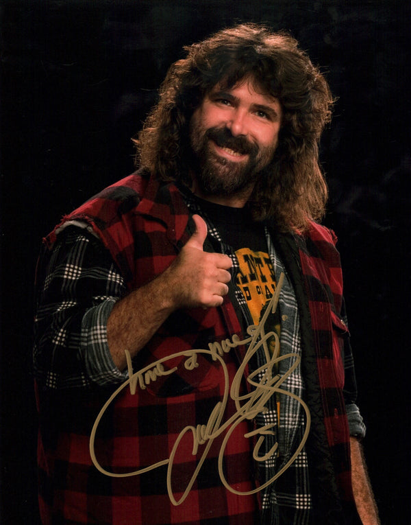Mick Foley WWE Wrestling 11x14 Signed Photo Poster JSA COA Certified Autograph GalaxyCon