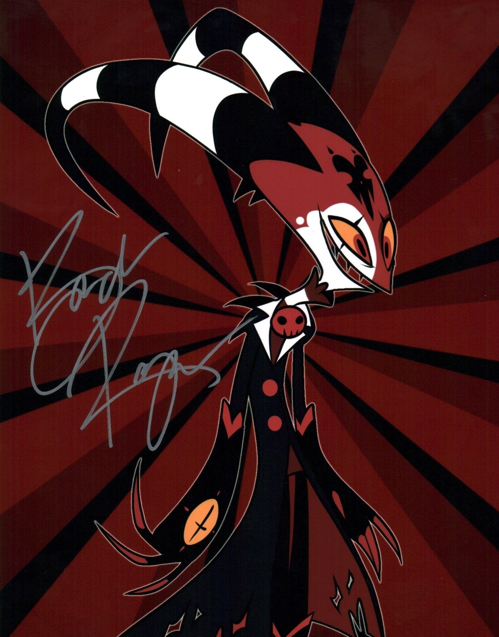 Brandon Rogers Blitzo Helluva Boss 11x14 Photo Poster Signed JSA Certified Autograph