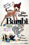 Bambi 8x12 Cast Photo Signed x3 Signed Behn Dunagan Alexander JSA Certified Autograph