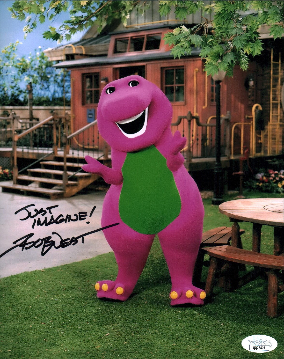 Bob West Barney 8x10 Signed Photo JSA COA Certified Autograph GalaxyCon