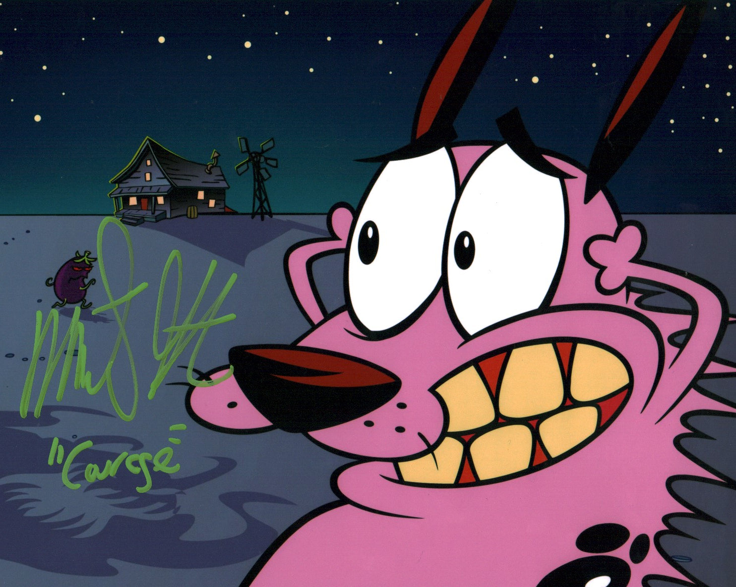 Marty Grabstein Courage the Cowardly Dog 8x10 Signed Photo JSA COA Certified Autograph GalaxyCon