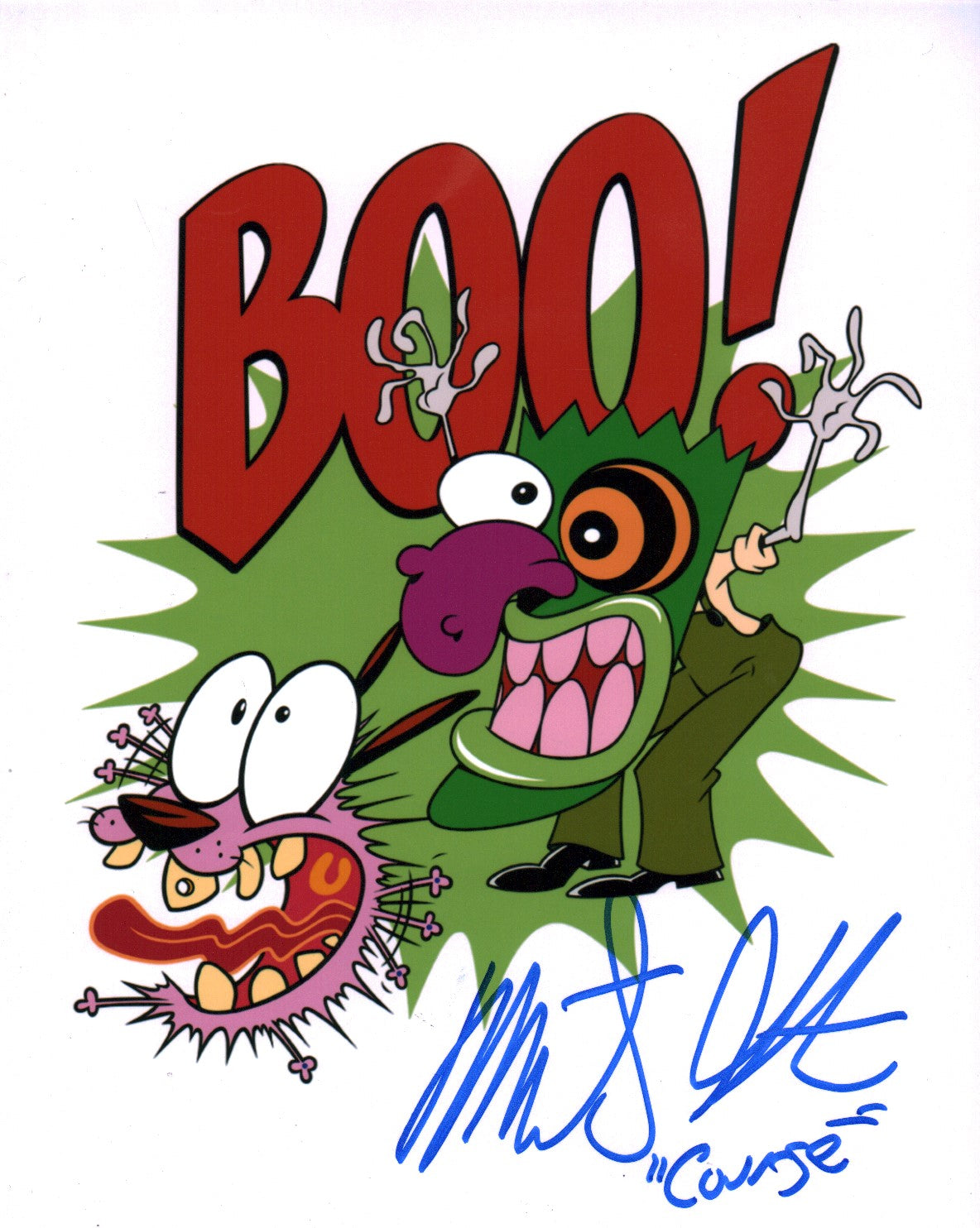 Marty Grabstein Courage the Cowardly Dog 8x10 Signed Photo JSA COA Certified Autograph