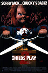 Child's Play 2 8x12 Signed x2 Vincent, Elise Photo Poster JSA Certified Autograph