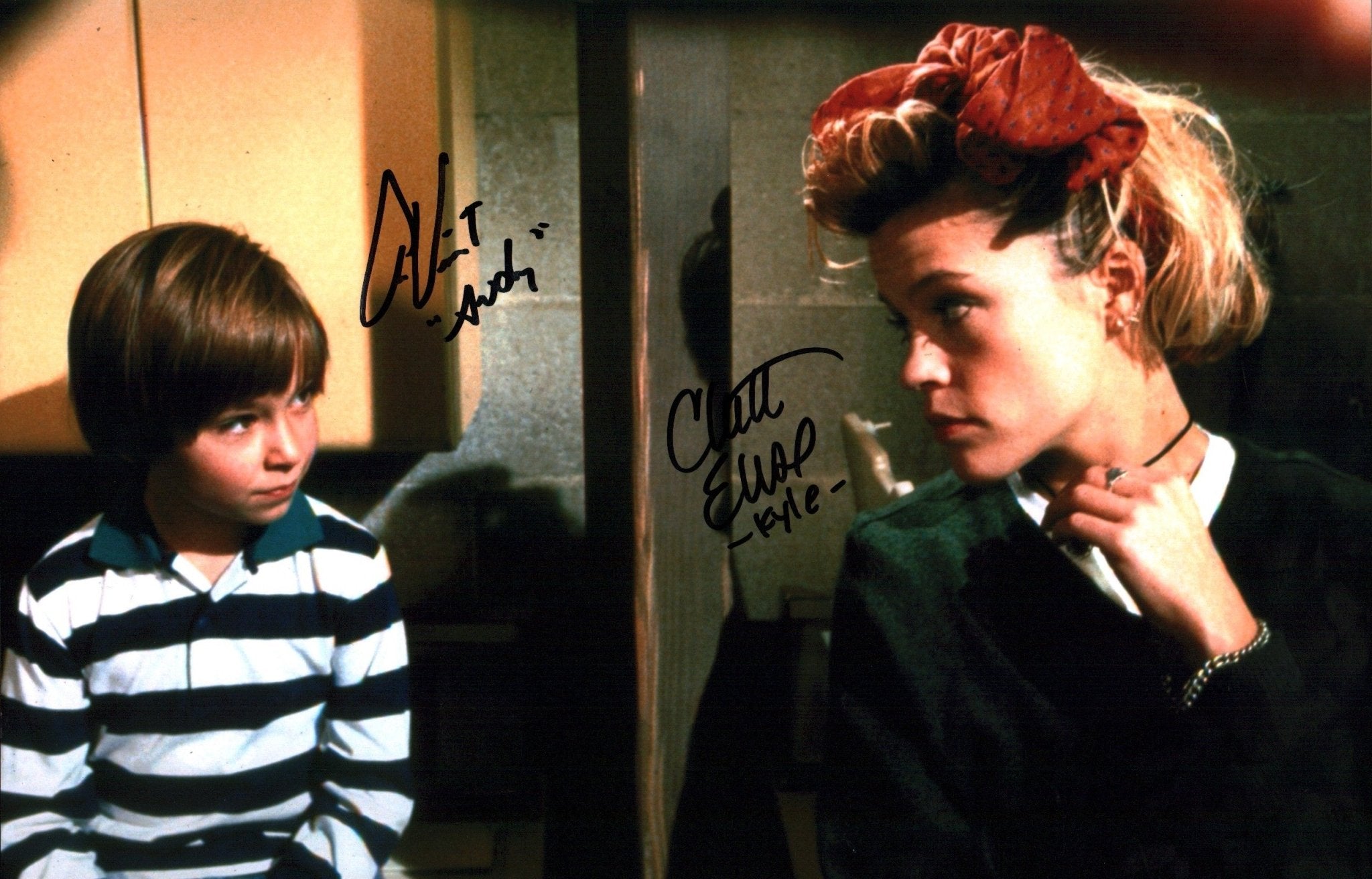 Child's Play 2 11x17 Signed x2 Vincent, Christine Photo Poster JSA Certified Autograph