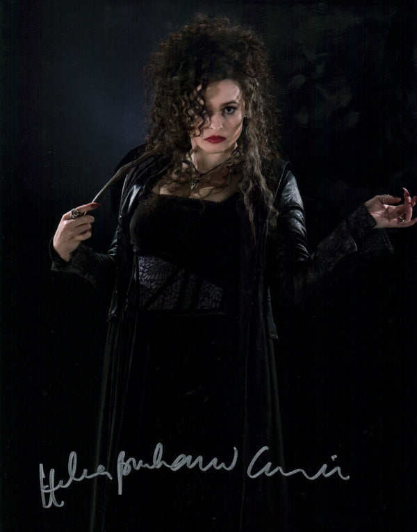 Helena Bonham Carter Harry Potter 11x14 Signed Mini Poster JSA Certified Autograph
