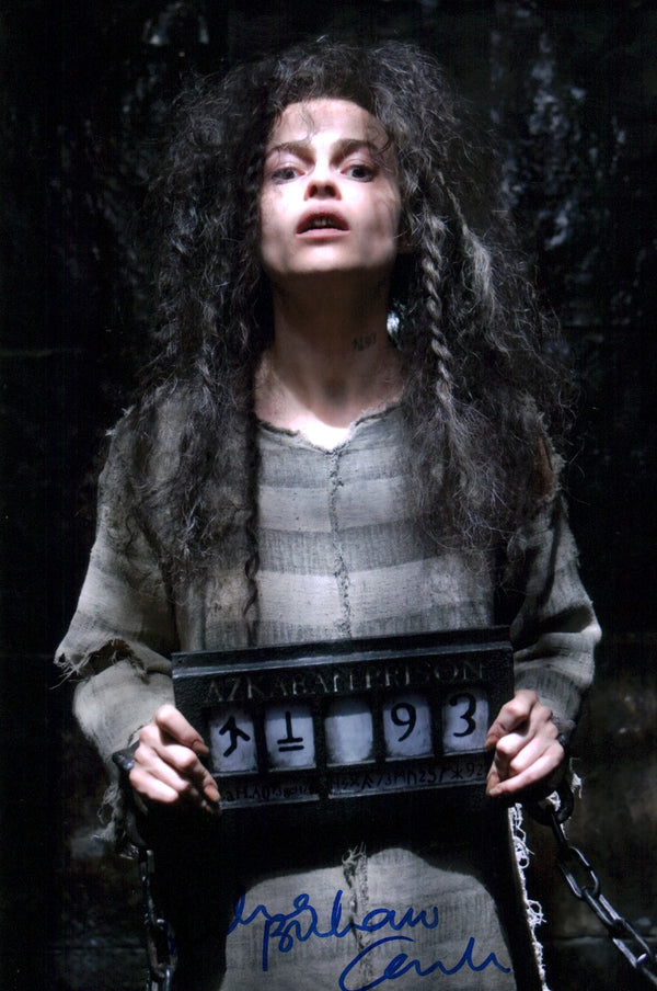 Helena Bonham Carter Harry Potter 8x12 Signed Photo JSA Certified Autograph