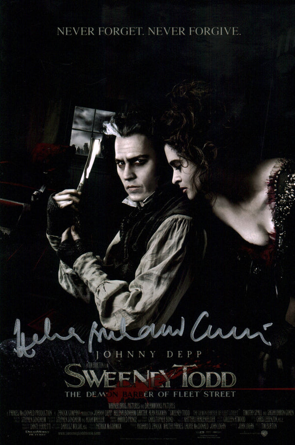 Helena Bonham Carter Sweeney Todd 8x12 Signed Photo JSA Certified Autograph