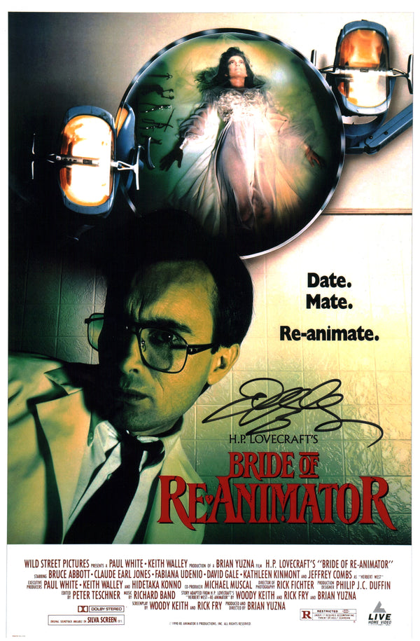 Jeffrey Combs Bride of Re-Animator 11x17 Signed Photo Poster JSA Certified Autograph