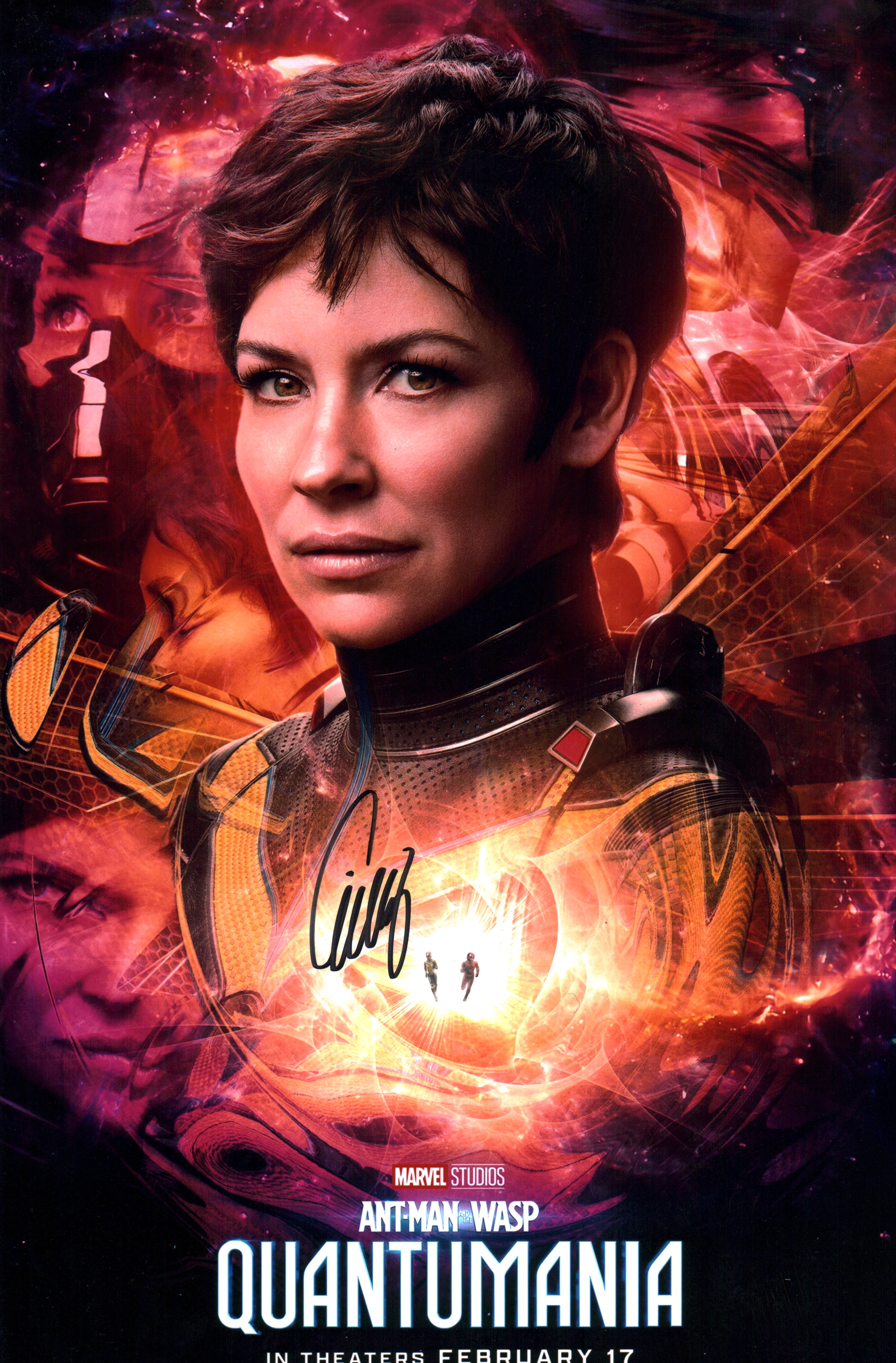 Evangeline Lilly Ant-Man and the Wasp 11x17 Signed Photo Poster JSA Certified Autograph