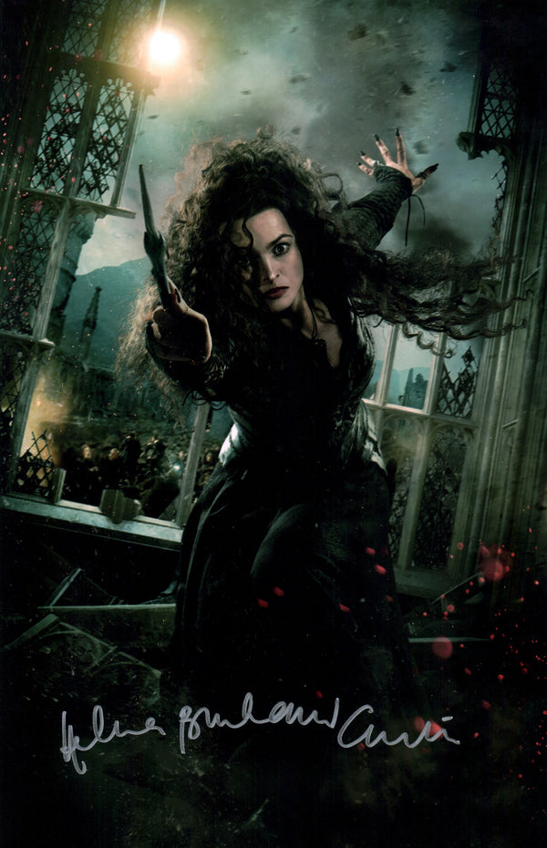 Helena Bonham Carter Harry Potter 11x17 Signed Photo Poster JSA Certified Autograph