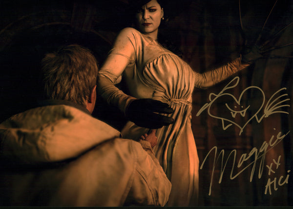 Maggie Robertson Resident Evil 11x17 Signed Photo Poster JSA Certified Autograph