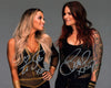 AEW Wrestling 8x10 Signed Photo Cast x2 Trish Stratus, Lita JSA Certified Autograph