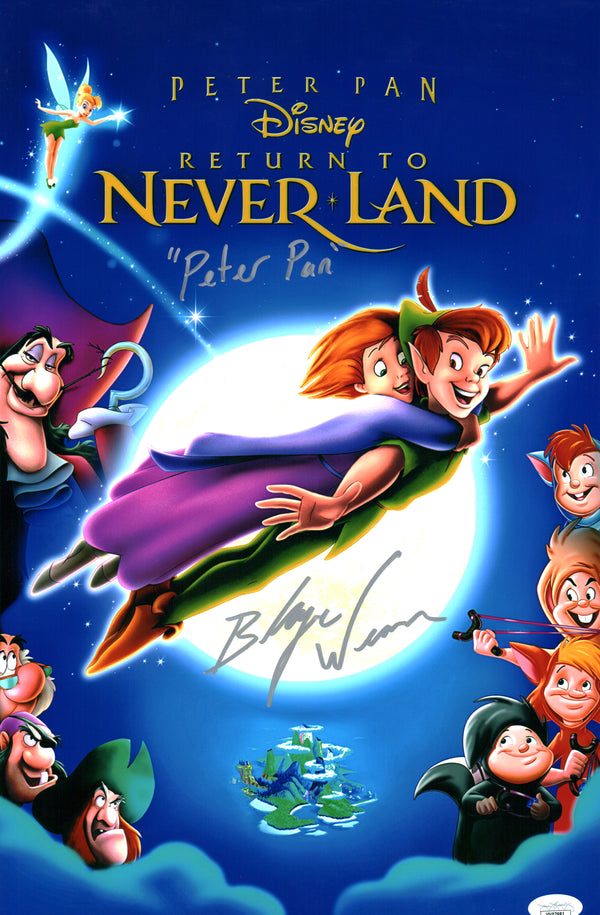 Blayne Weaver Disney's Peter Pan 11x17 Signed Photo Poster JSA Certified Autograph