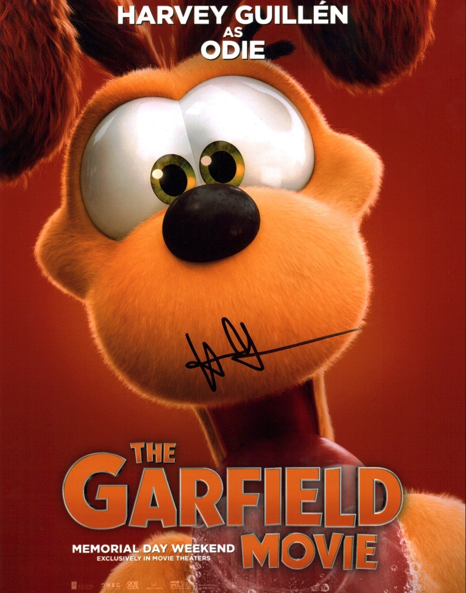 Harvey Guillen The Garfield Movie 11x14 Signed Photo JSA Certified Autograph