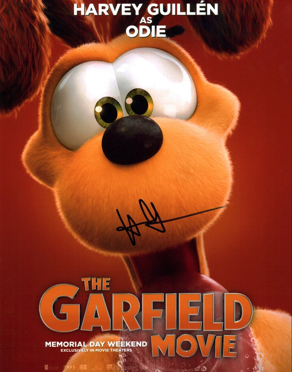 Harvey Guillen The Garfield Movie 11x14 Signed Photo JSA Certified Autograph