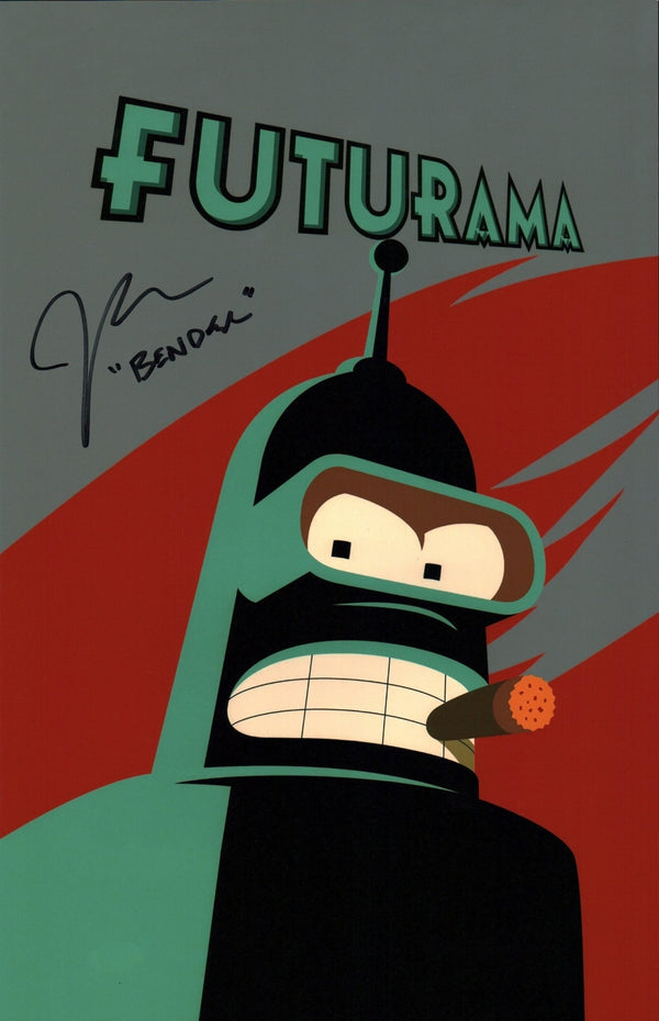 John DiMaggio Futurama 11x17 Signed Photo Poster JSA Certified Autograph