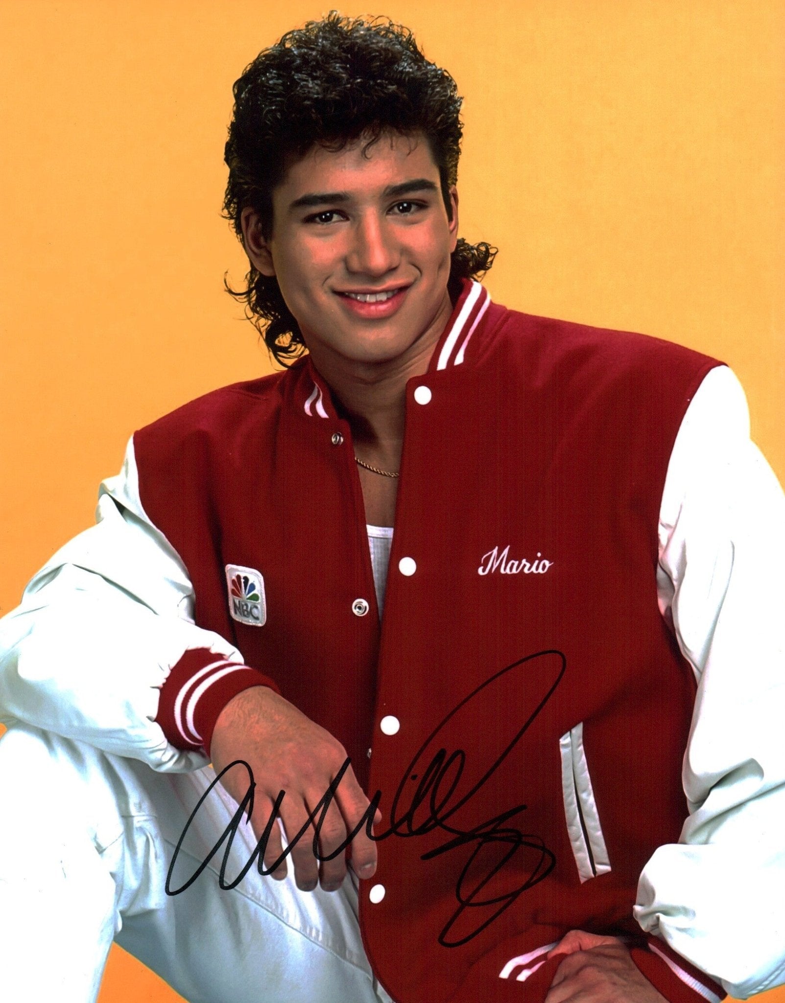 Mario Lopez Saved by the Bell 11x14 Signed Photo JSA Certified Autograph