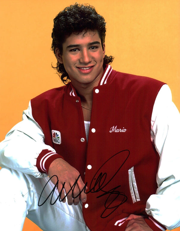 Mario Lopez Saved by the Bell 11x14 Signed Photo JSA Certified Autograph