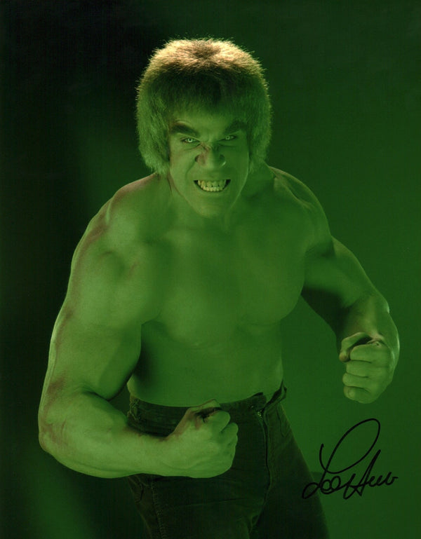Lou Ferrigno The Incredible Hulk 11x14 Signed Photo Poster JSA Certified Autograph