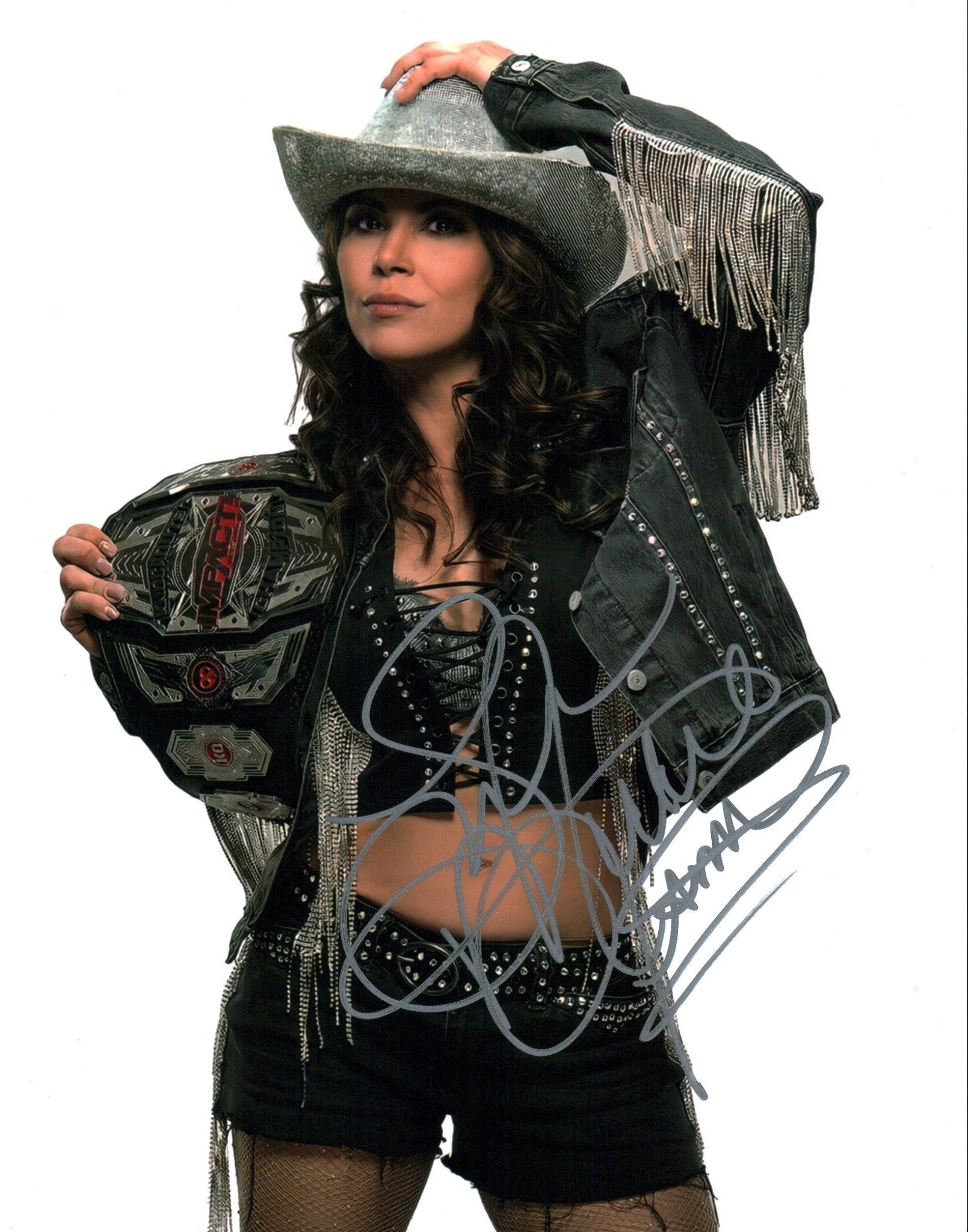 Mickie James IMPACT Wrestling 11x14 Signed Photo Poster JSA Certified Autograph