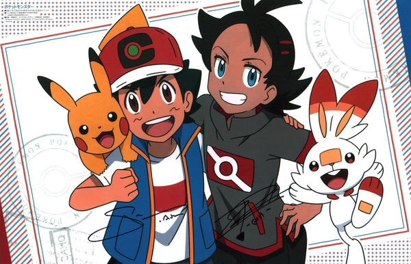 Pokemon 11x17 Signed Photo Poster Sarah Natochenny, Zeno Robinson JSA Certified Autograph