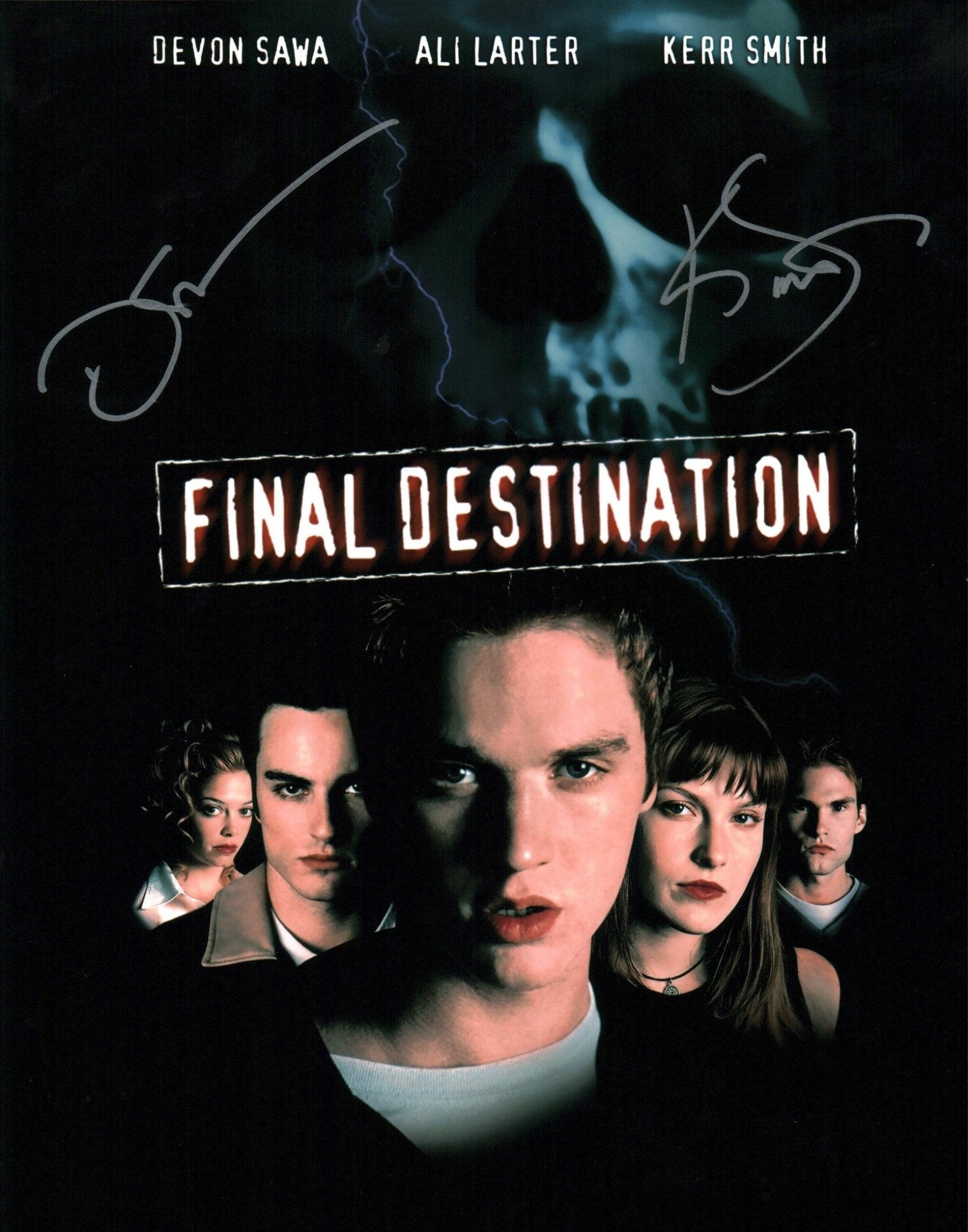 Final Destination 11x14 Cast x2 Sawa, Smith Signed Photo Poster JSA Certified Autograph