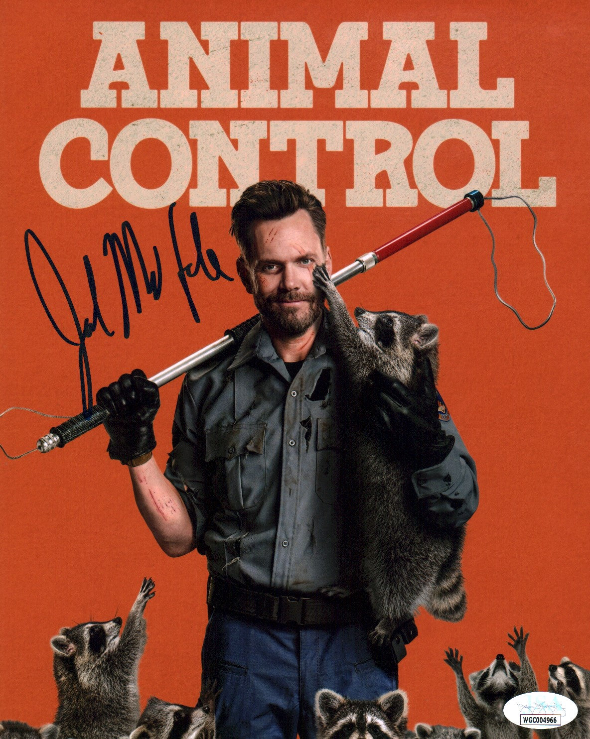 Joel McHale Animal Control 8x10 Photo Signed Autograph JSA Certified COA Auto