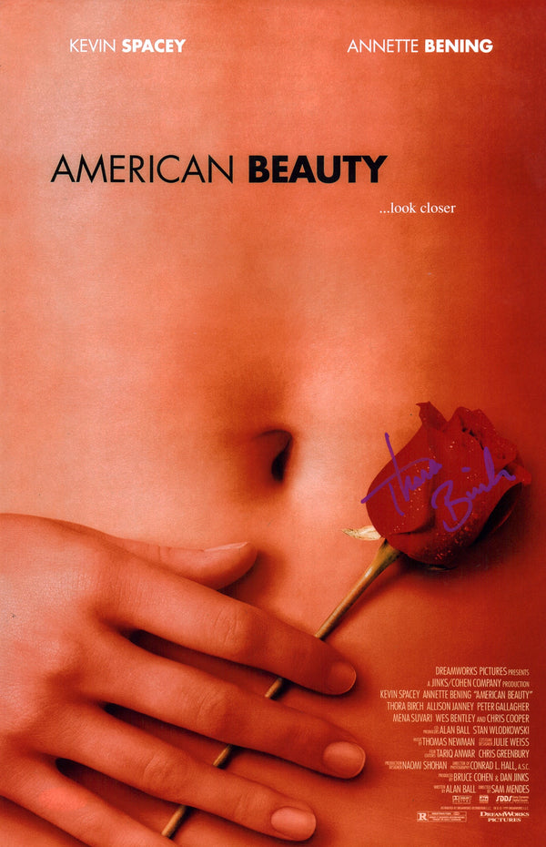 Thora Birch American Beauty 11X17 Signed Photo Poster JSA Certified Autograph