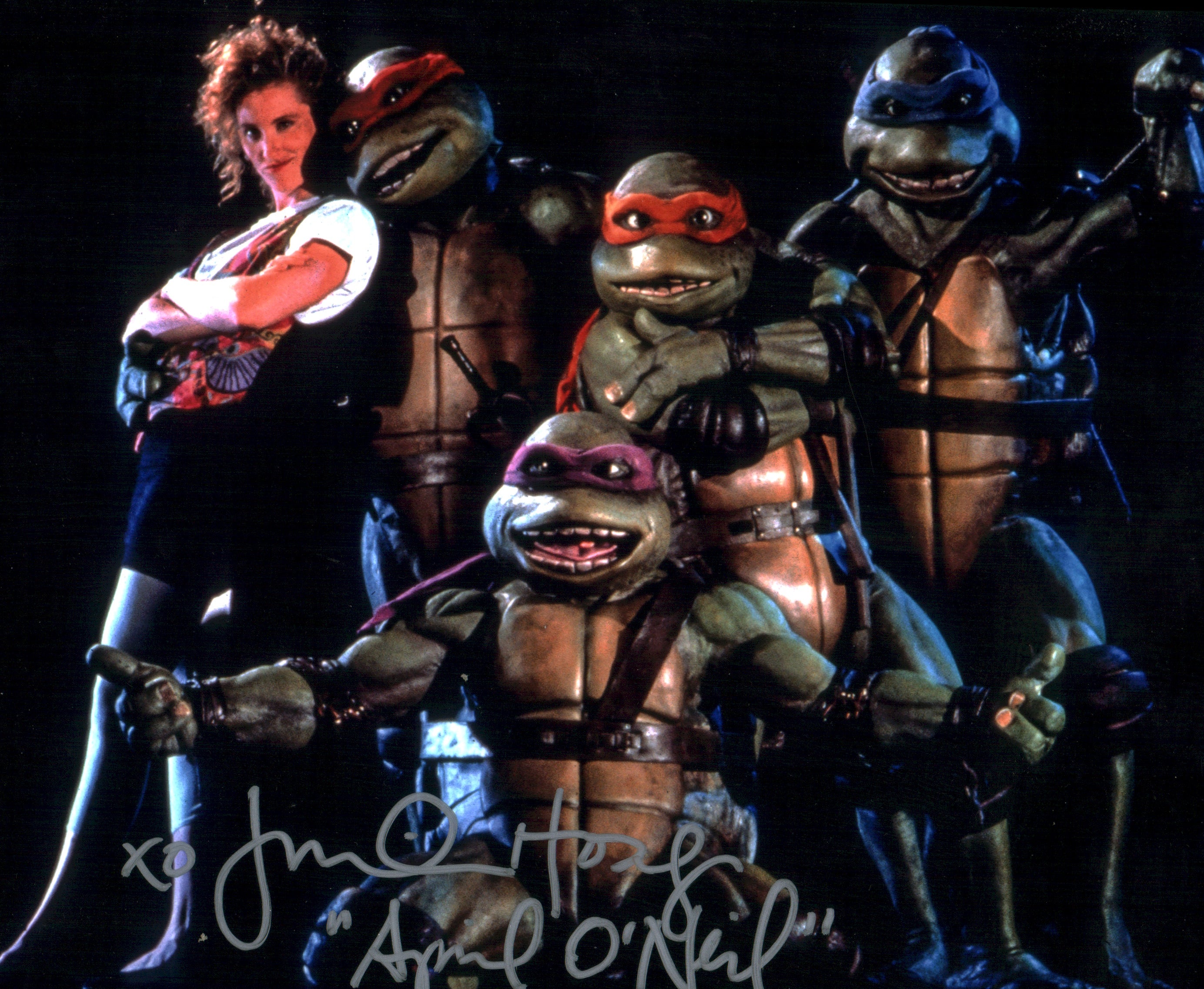 Judith Hoag Teenage Mutant Ninja Turtles 8x10 Signed Photo JSA Certified Autograph