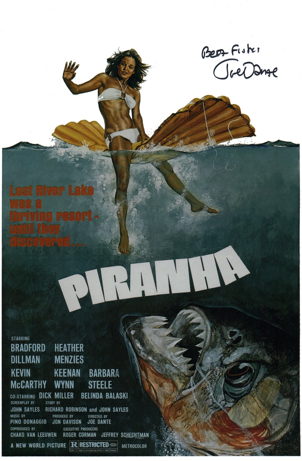 Joe Dante Piranha 11x17 Signed Photo Poster JSA Certified Autograph