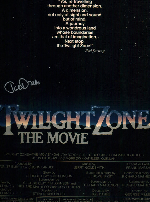 Joe Dante Twilight Zone 11x17 Signed Photo Poster JSA Certified Autograph