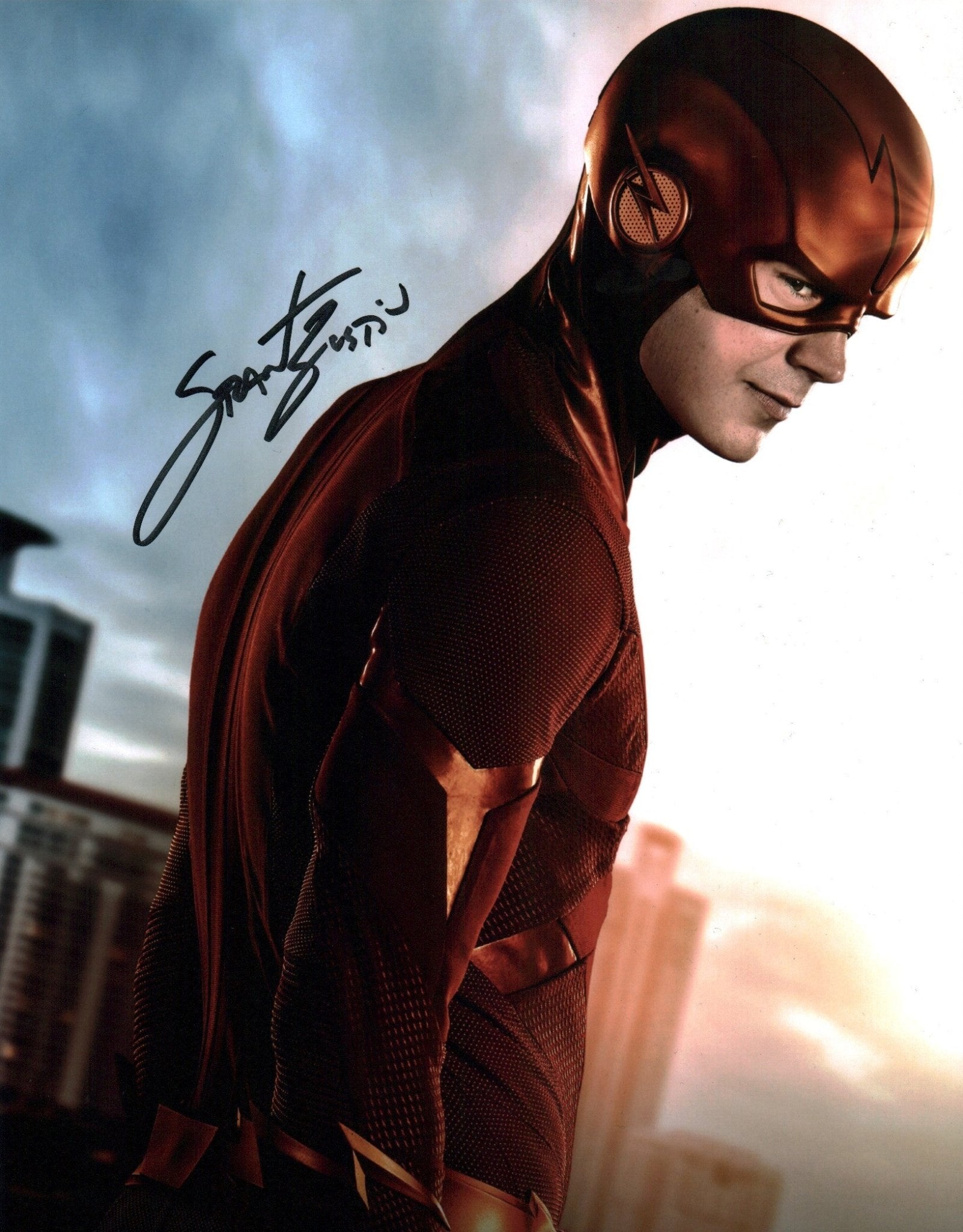 Grant Gustin The Flash 11x14 Signed Photo Poster JSA Certified Autograph