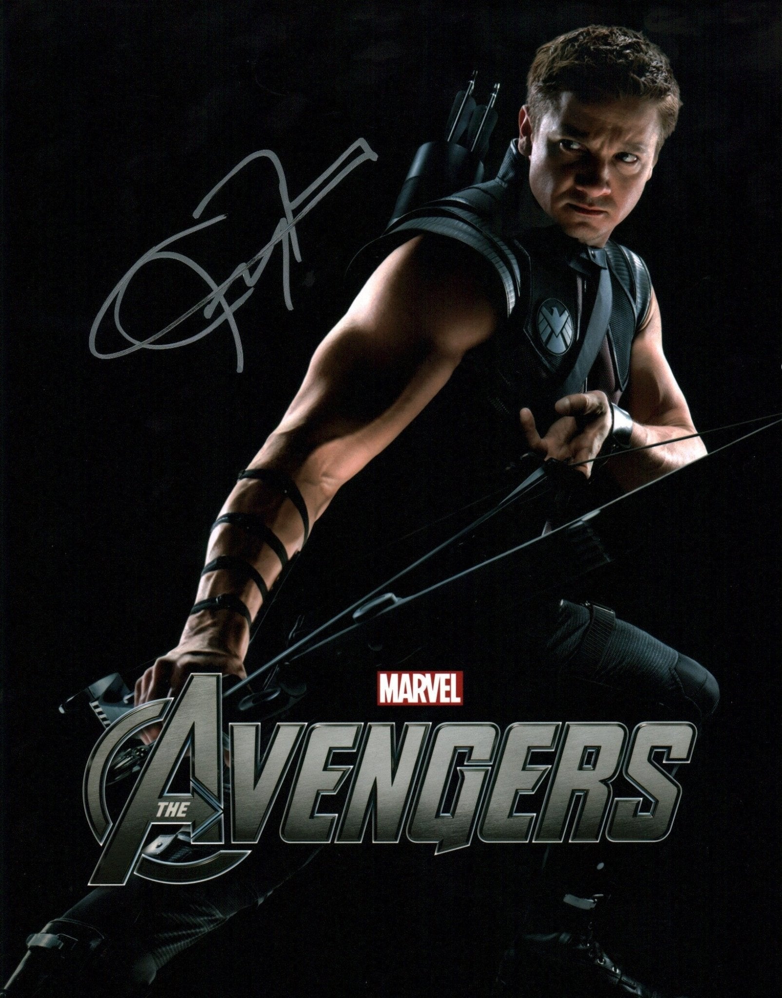 お*ん様 MARVEL HAWKEYE ジェレミー＆ヘイリー サイン入りフォト Jeremy Renner Avengers 11x14 Signed Photo JSA Certified Autograph