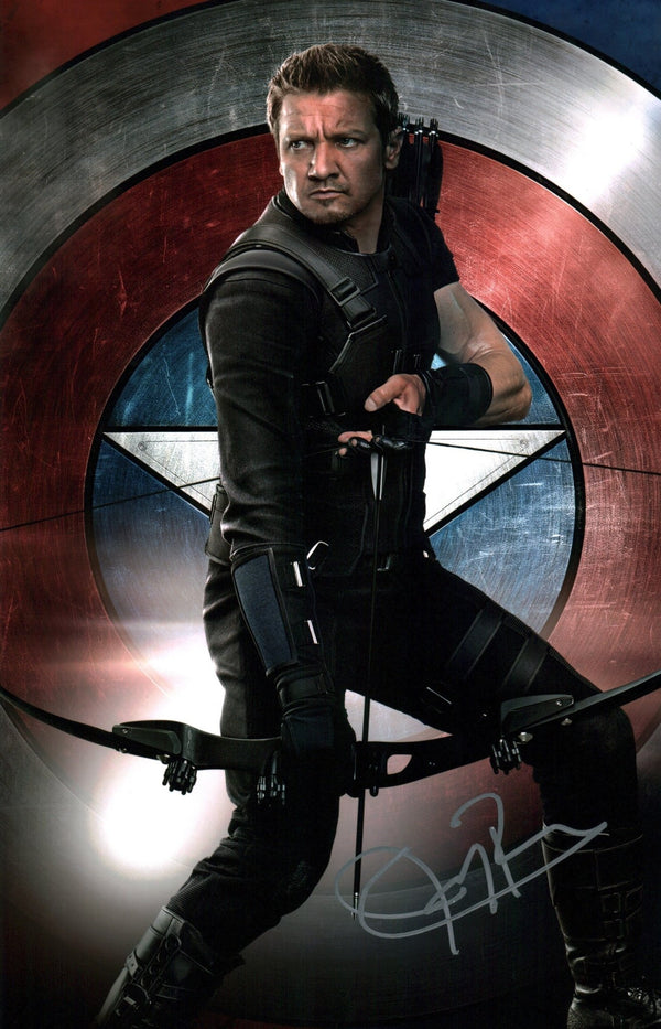 Jeremy Renner Captain America: Civil War 11x17 Signed Photo JSA Certified Autograph