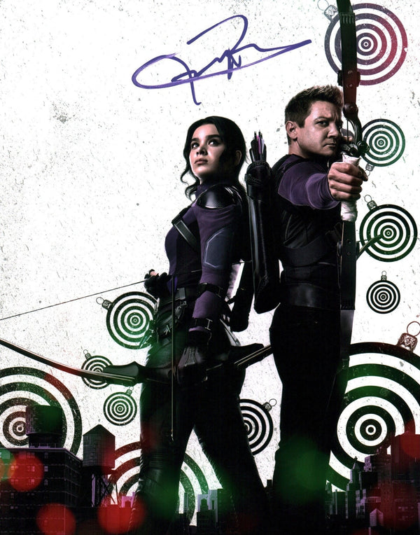 Jeremy Renner Hawkeye 11x14 Signed Photo JSA Certified Autograph