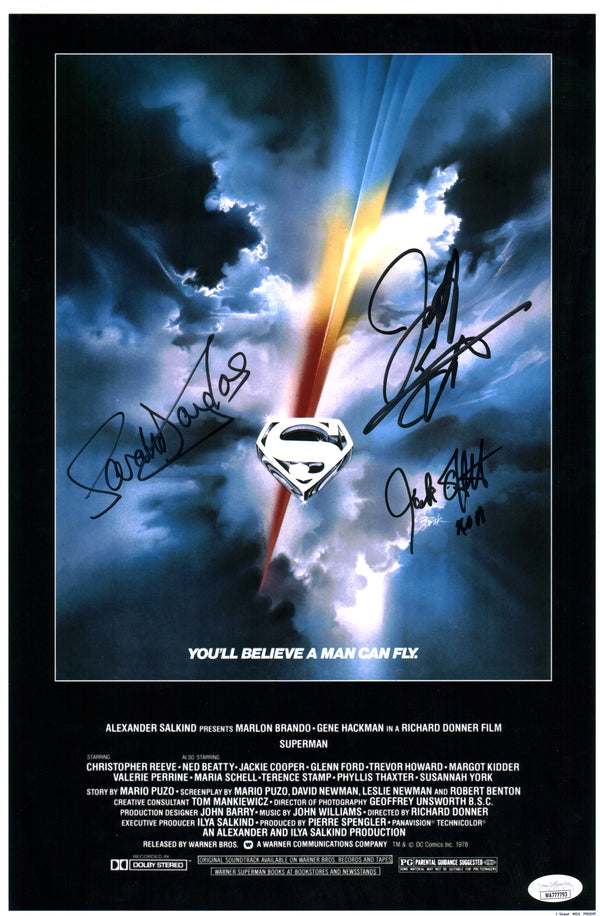 Superman 11x17 Cast Photo Poster x3 Signed Douglas East O'Halloran JSA Certified Autograph GalaxyCon