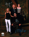 Buffy the Vampire Slayer 11x14 Mini Poster Cast x3 Signed Brendon Gellar Hannigan Head Beckett JSA Certified Autograph GalaxyCon