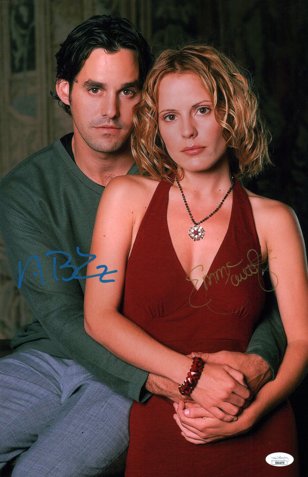 Buffy the Vampire Slayer 11x17 Mini Poster Cast x2 Signed Brendon Caulfield JSA Certified Autograph GalaxyCon