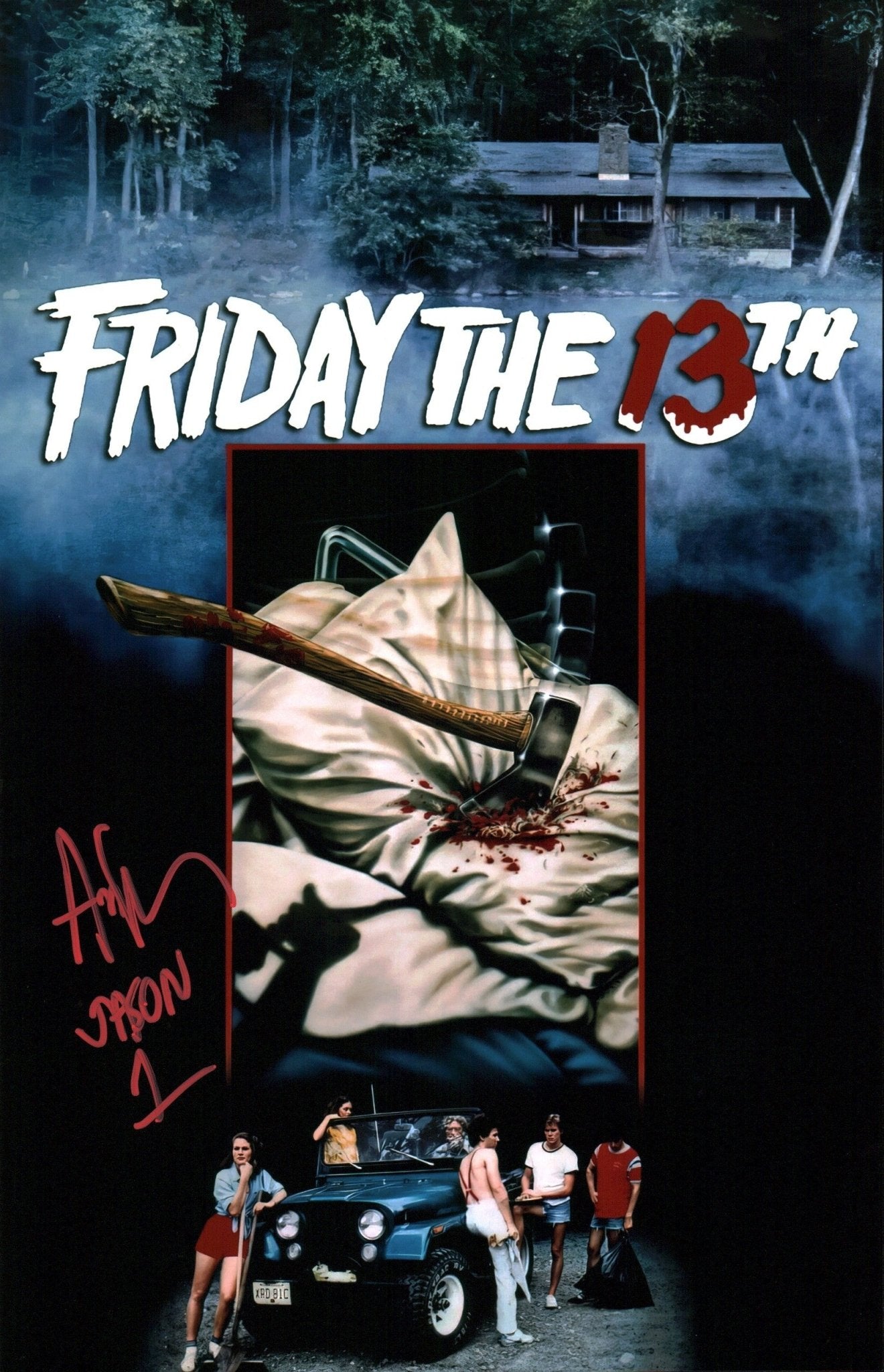 Ari Lehman Friday the 13th 11x17 Photo Poster Signed JSA Certified Autograph