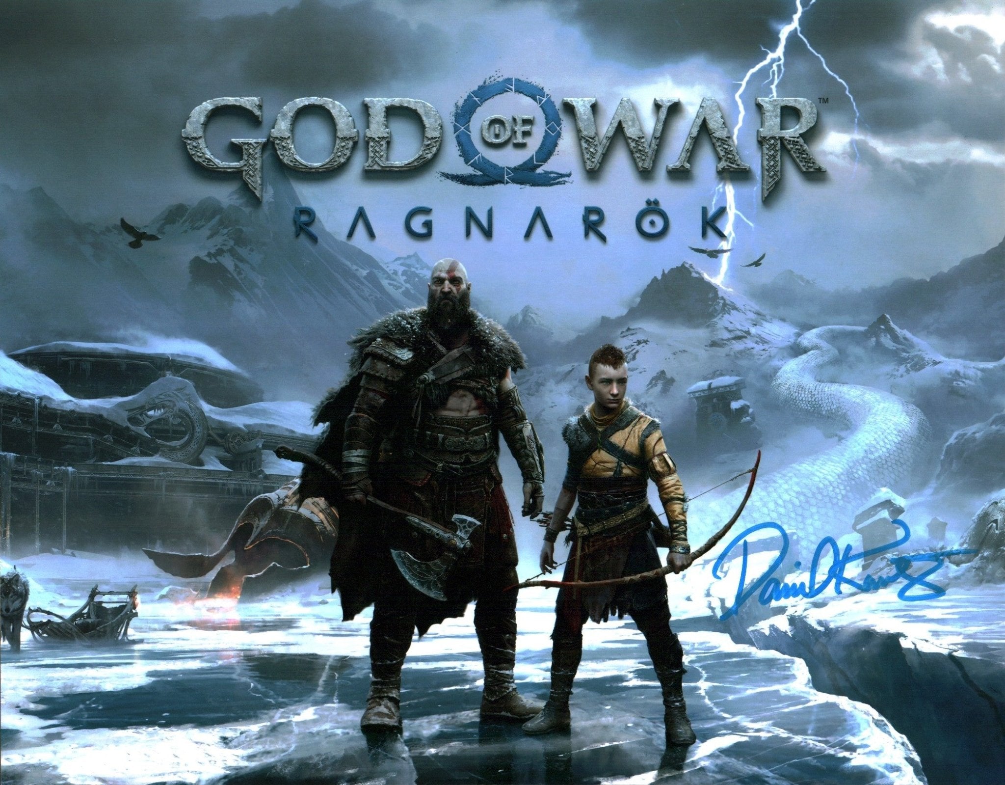 Daniel Kountz GOD of WAR: RAGNAROK 11x14 Signed Photo Poster JSA Certified Autograph
