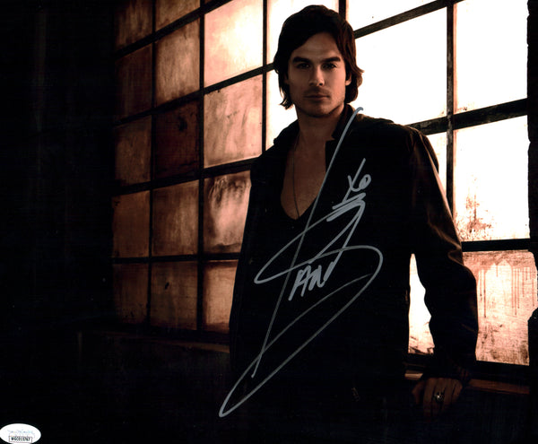 Ian Somerhalder Vampire Diaries 11x14 Signed Autographed Photo Poster JSA COA Certified Autograph GalaxyCon