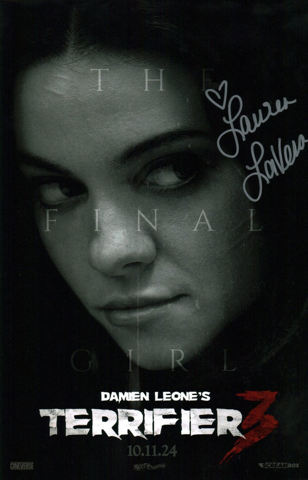 Lauren LaVera Terrifier 11x17 Signed Photo Poster JSA Certified Autograph