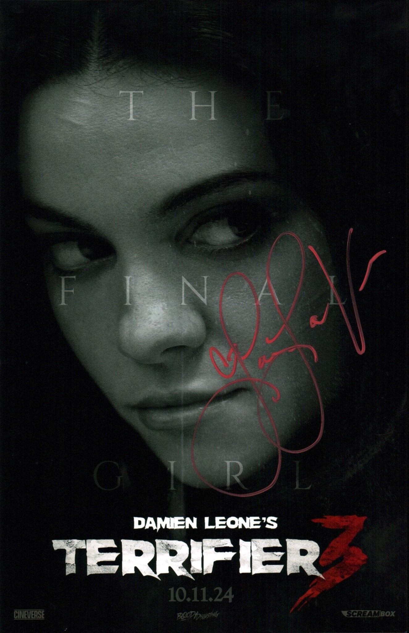 Lauren LaVera Terrifier 11x17 Signed Photo Poster JSA Certified Autograph